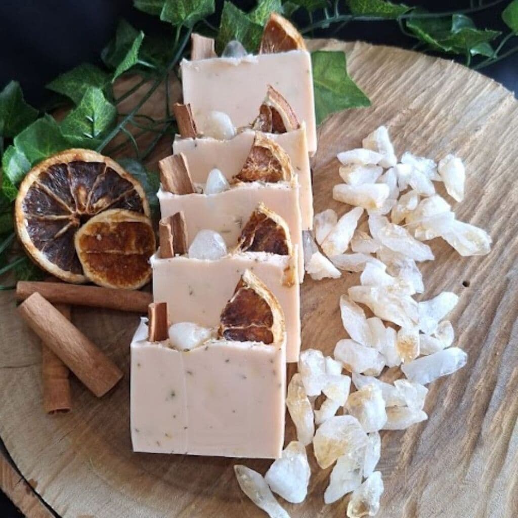 Sabonete Com Cristal Elixir do Sol Prosperidade • Determinação • Expansão